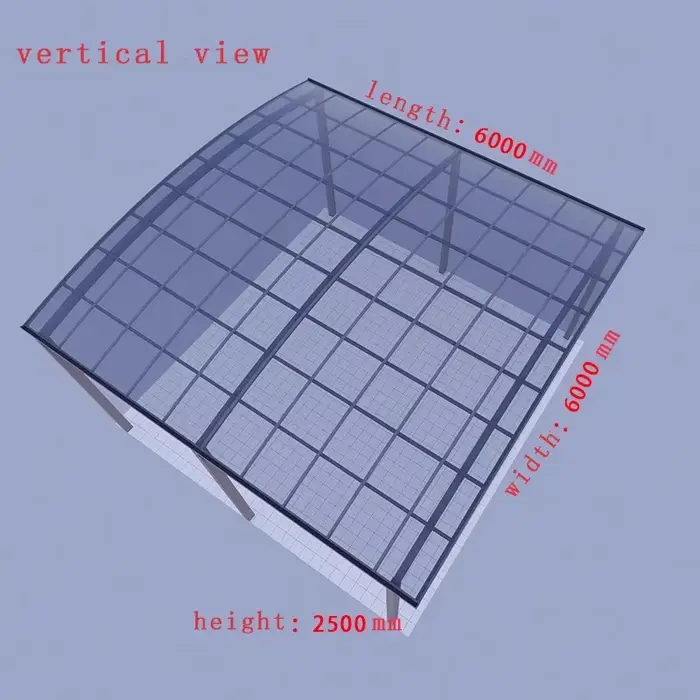 Carport en aluminium personnalisé
