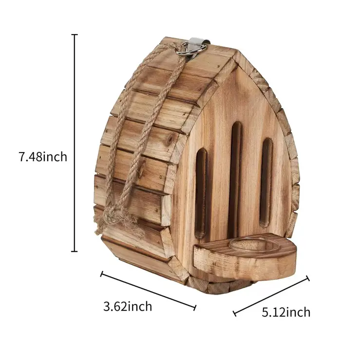 Maison pour papillons, habitat pour papillons, jardin - Maisons en bois pour papillons avec mangeoir