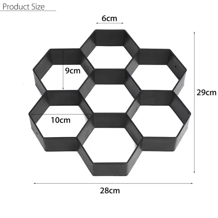Moule personnalisé en plastique ABS pour jardin, ciment, pierre, granit, ciment pastoral, pavage, bé