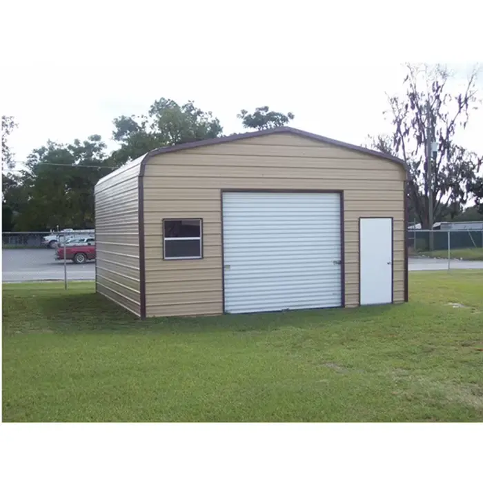 Abri de jardin préfabriqué pliable en métal pour stockage, stationnement et garage mobile modulaire 