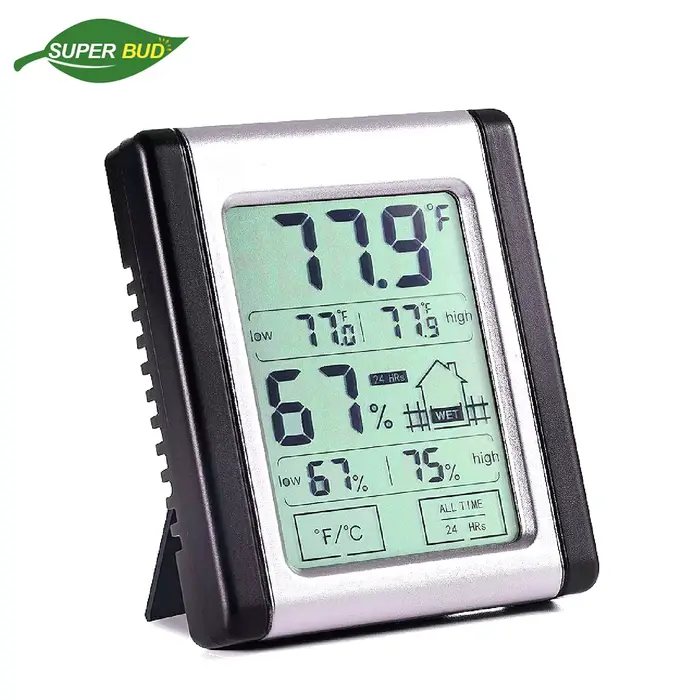 Thermomètre et hygromètre d'intérieur numérique avec jauge d'humidité, moniteur précis de températur