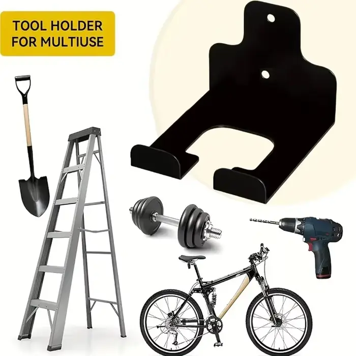 Support mural pour outils de jardinage : organiseur de garage pour débroussailleuses