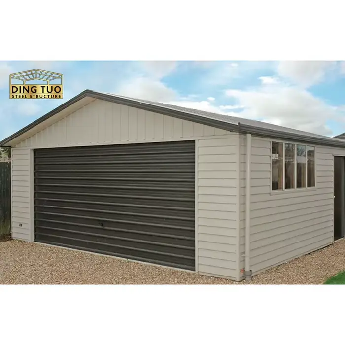 Garage préfabriqué en structure acier