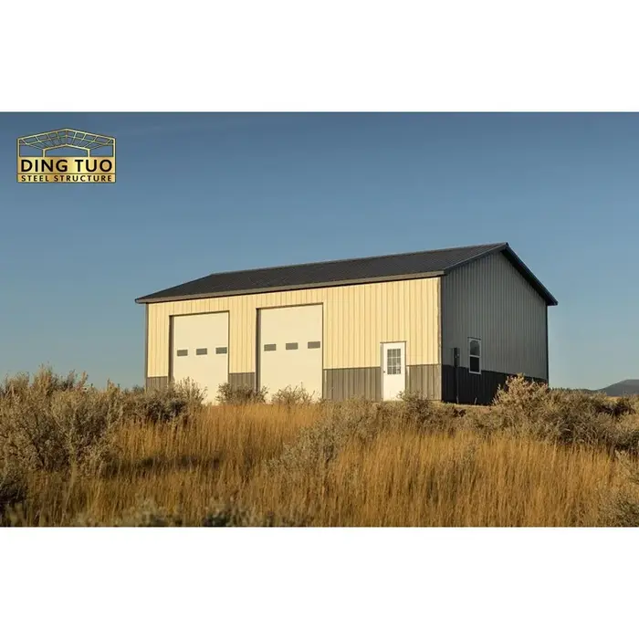 Garage en structure légère en acier, livraison rapide, taille personnalisable, pour le stockage de v