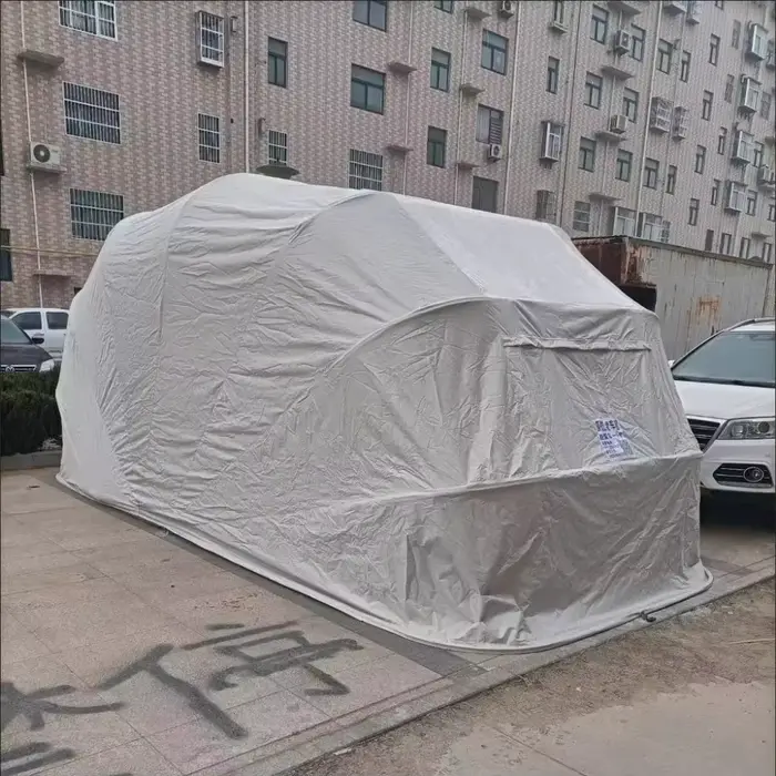 Carport manuel Simple pliant, couverture de tente de voiture, sac de rangement Portable pour Garage 
