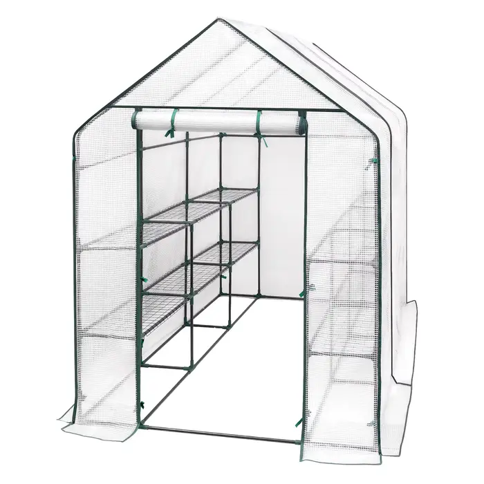 Serre de jardin WOLTU en feuille d'aluminium avec niveaux, abri chaud et imperméable pour la culture