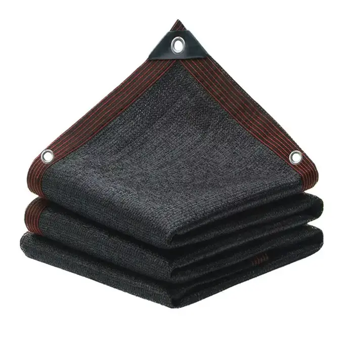 Filet pare-soleil noir extra large avec œillets – Tissu en maille HDPE pour serres, patios, plantes,