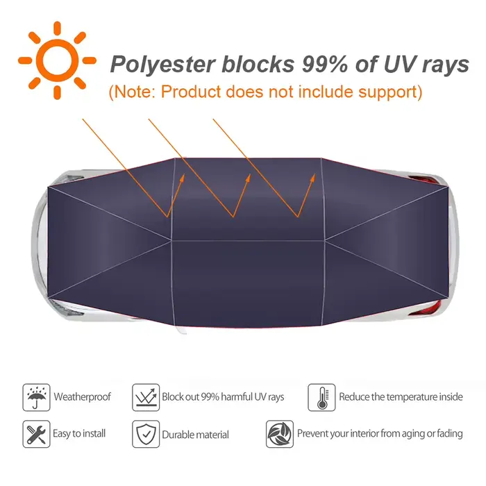 Abri de voiture mobile pliable
