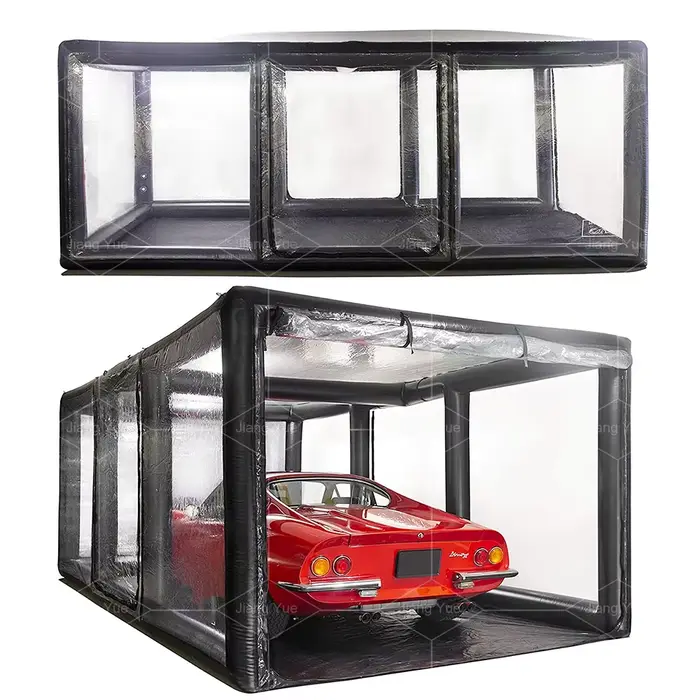 Tente de garage gonflable en PVC hermétique, abri de voiture gonflable portable, tente de peinture a