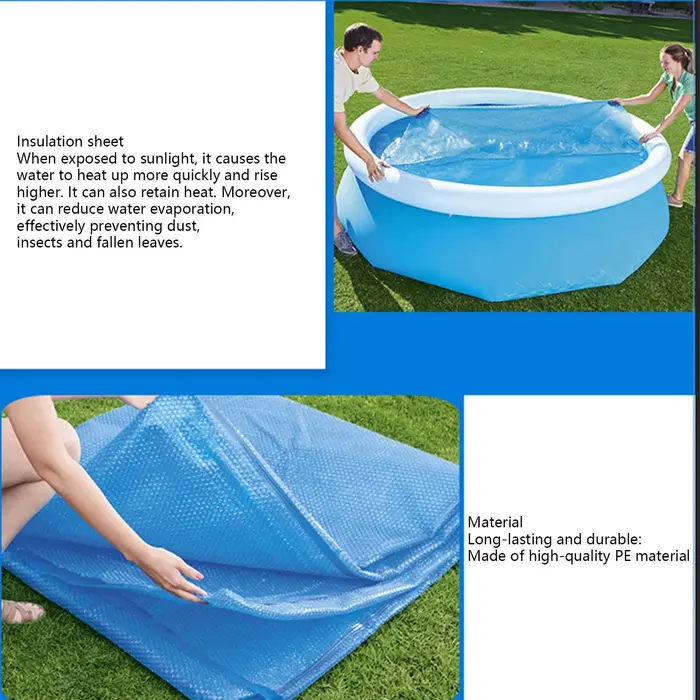 Couverture solaire isolante pour piscine hors sol